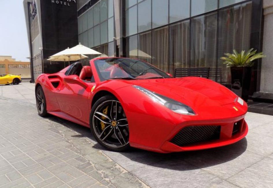 ferrari 488 for rent in dubai