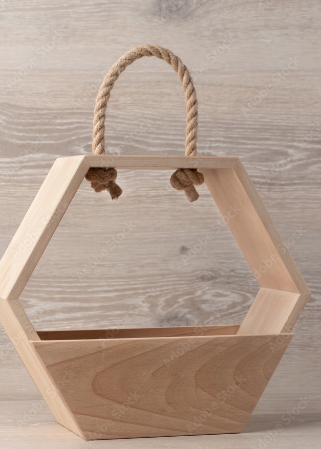 wooden bag