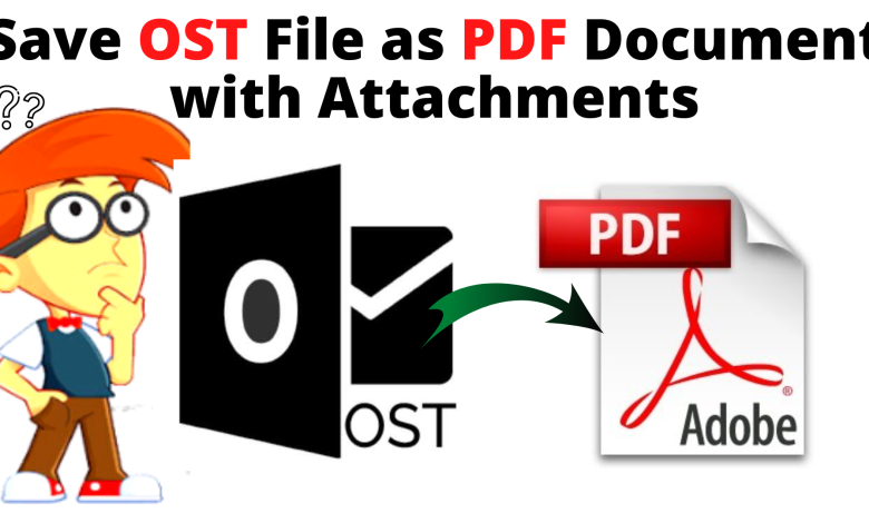 save ost file as pdf document with attachments