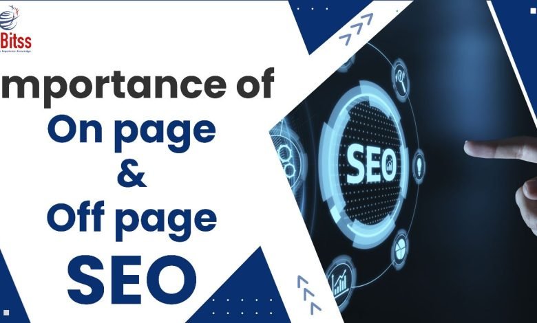 Importance of on page seo and off page seo