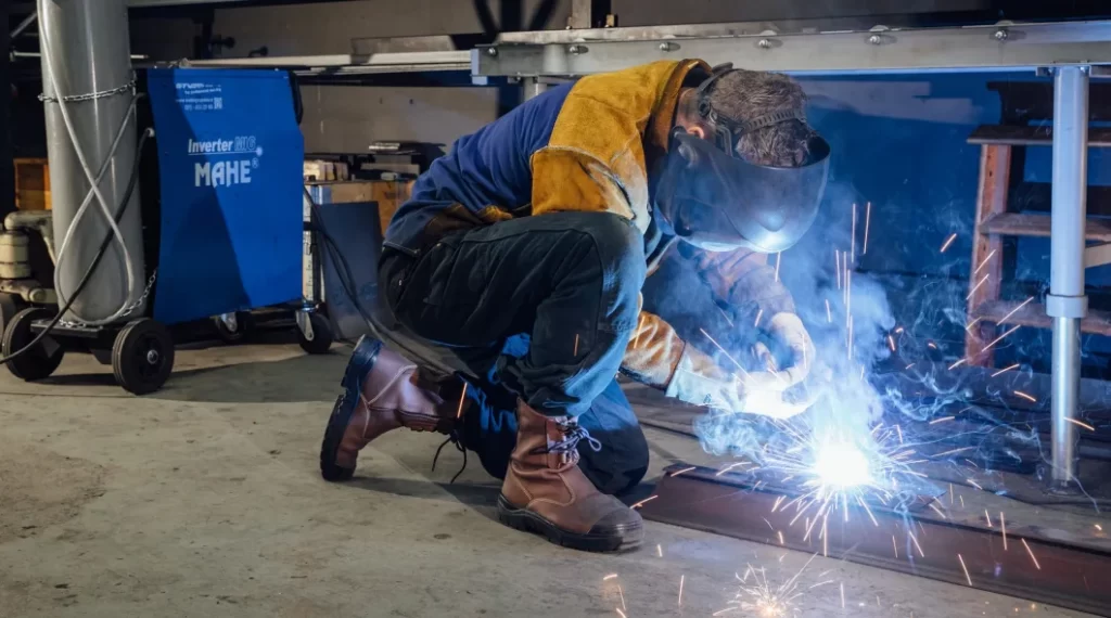 Welding and Boots